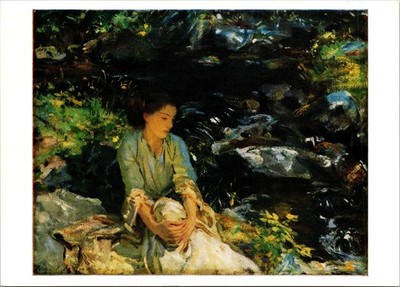 John Singer Sargent The Black Brook Tate Gallery Banbury Oxon Postcard