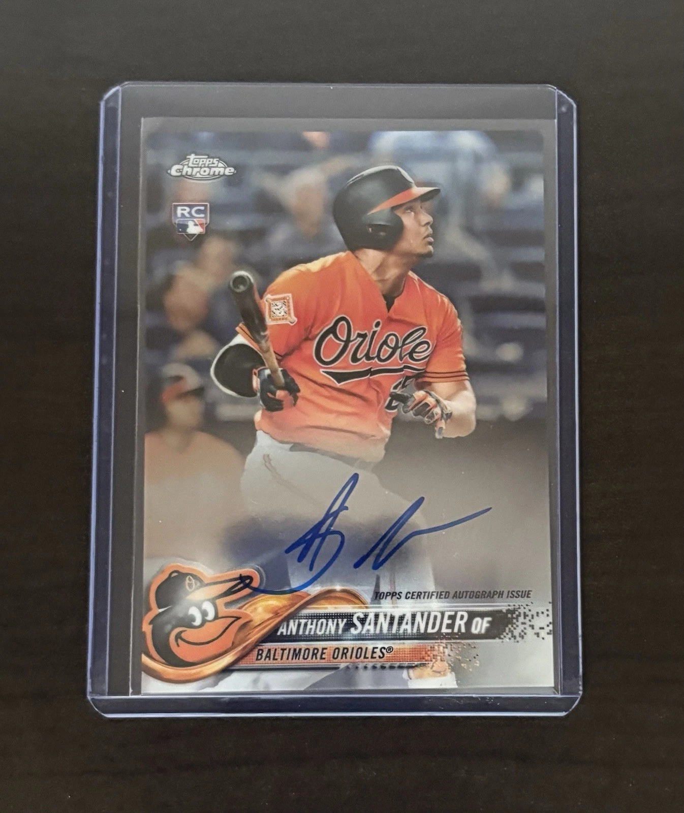 2018 Topps Chrome -  Anthony Santander #RA-ANS Rookie ON-CARD AUTO - Orioles