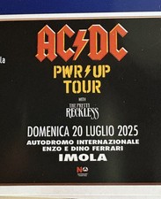 2 BIGLIETTI CONCERTO AC DC PIT B