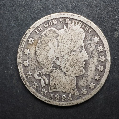 1894  *O * BARBER SILVER QUARTER  ***NICE*** FREE SHIPPING   C2033