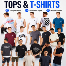 SUMMER BRANDED MENS TOPS & T-SHIRTS ESSENTIAL Basic For Holidays Bbq Events S-XL