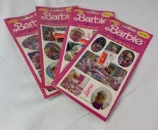 4 Pks OF VINTAGE 1990 MELLO SMELLO BARBIE DOLL STICKERS NEW IN PACKAGE SEALED