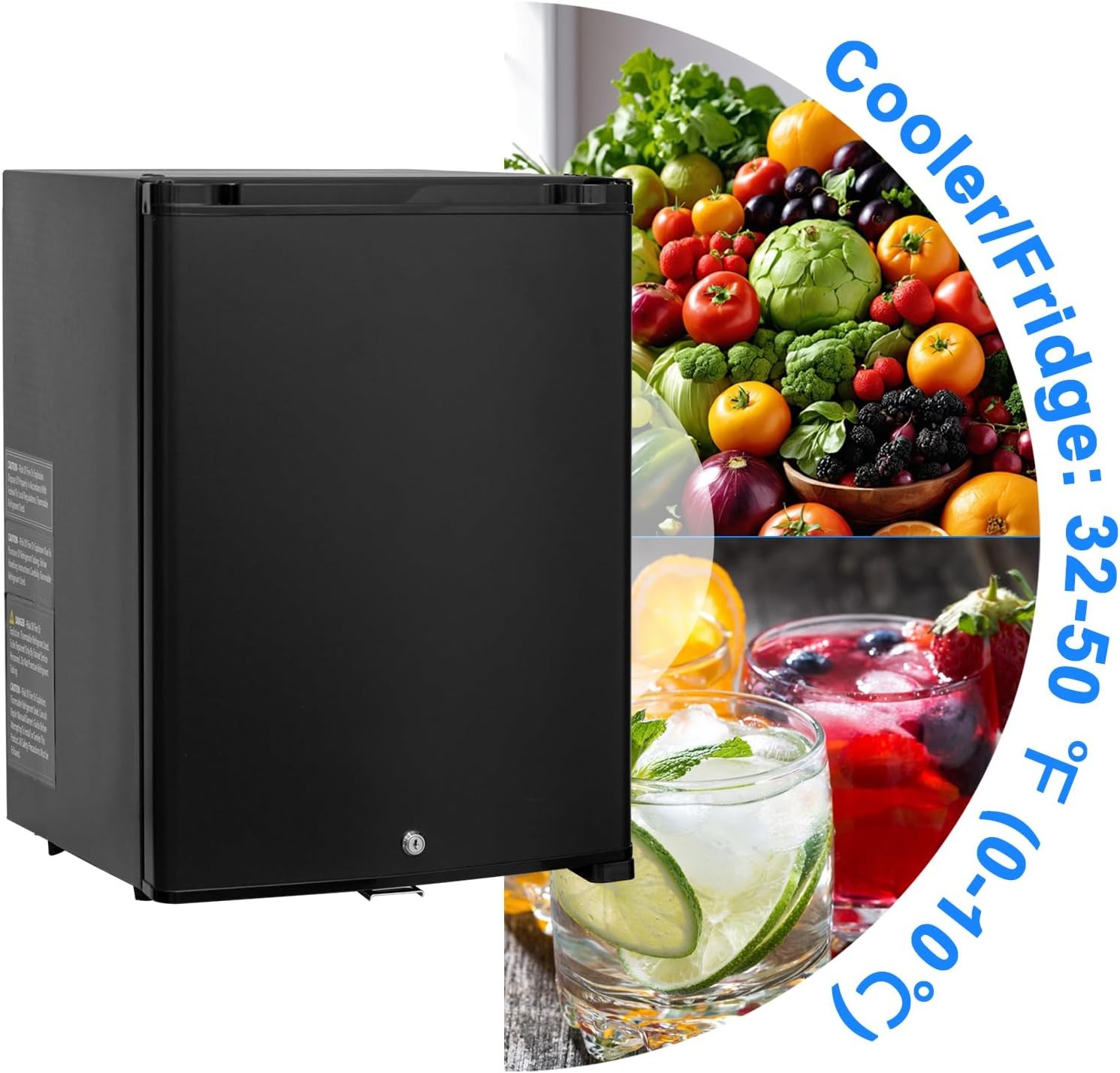 Caravan Fridge 12V 240V Absorption Refrigerator 2 Way RV Camper Cooler Silence