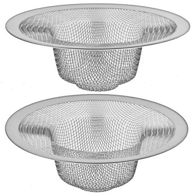 2 Pack - 4.5'' Top / 3'' Mesh Basket - Kitchen Sink Drain Strainer Stainless