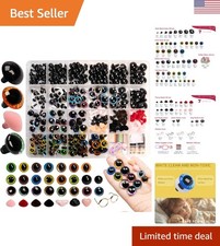 Vibrant 636 PCS Crochet Safety Eyes Noses - Trendy Styles for Creative Crafts