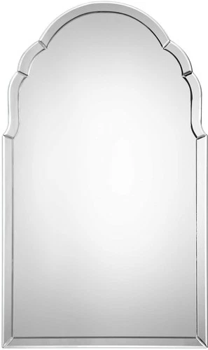 Uttermost 09149 Brayden 40" X 24" Arched Beveled Frameless Mirror - Picture 1 of 5