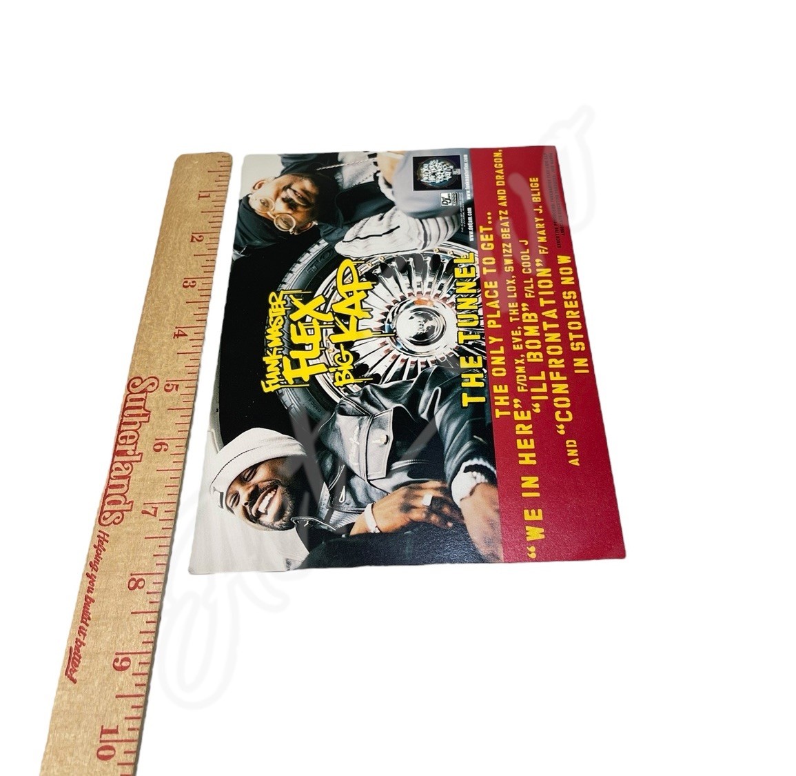 Vintage 1999 FUNKMASTER FLEX & BIG KAP The Tunnel 8”x6” PROMO FLYER AD 2pac