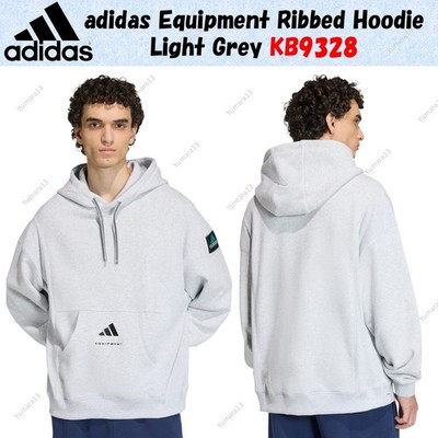 adidas Equipment Ribbed Hoodie Light Grey KB9328 Japan Size