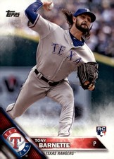 2016 Topps Update #US135 Tony Barnette RC Texas Rangers