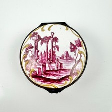 Samson enamel snuffbox with classical landscapes 1870-80