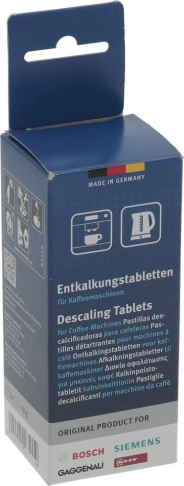 Bosch/Siemens 6x Tabletas descalcificadoras para cafetera, horno eléctrico, hervidor de agua, 00311864 Foto 2 de 2