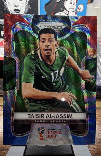 2018 Panini Prizm World Cup - Taisir Al-Jassim #176 Red & Blue Wave Prizm