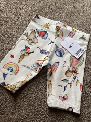 Next Cropped Bunny Leggings Baby Girl 3-6 Months UK
