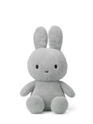 Nijntje & Miffy Terry Kuscheltier Bon Ton Toys Hase Farbe grau light grey 33 cm