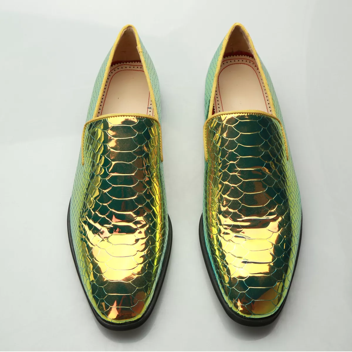 Mens snakeskin loafers sale