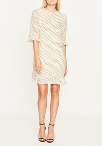 ganni georgette mini dress