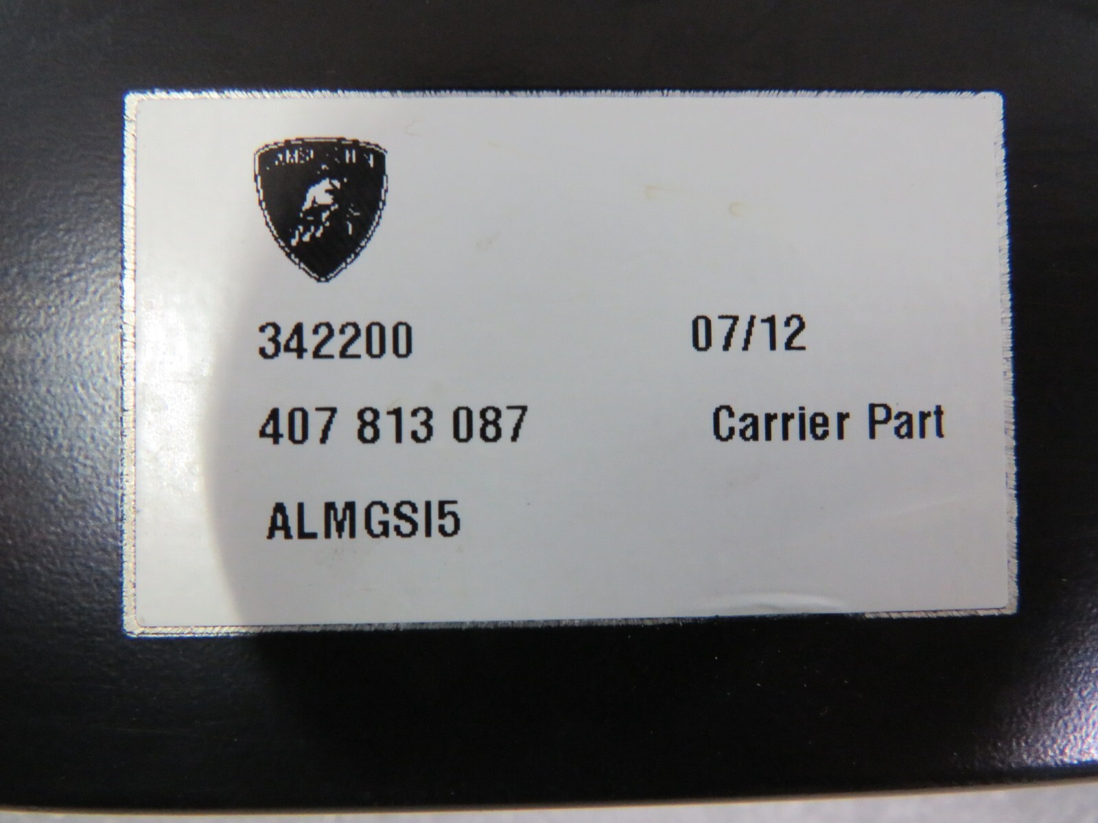 Lamborghini Gallardo, Spyder, LH, Left, Engine Bay Bracket, Used, 407813087