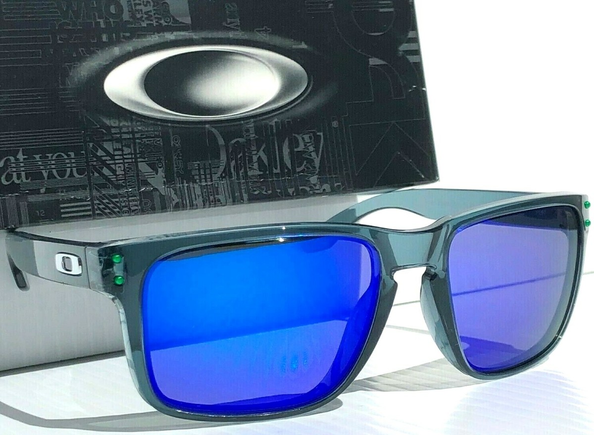 NEW Oakley HOLBROOK XL Grey Smoke POLARIZED Galaxy Blue Sunglass