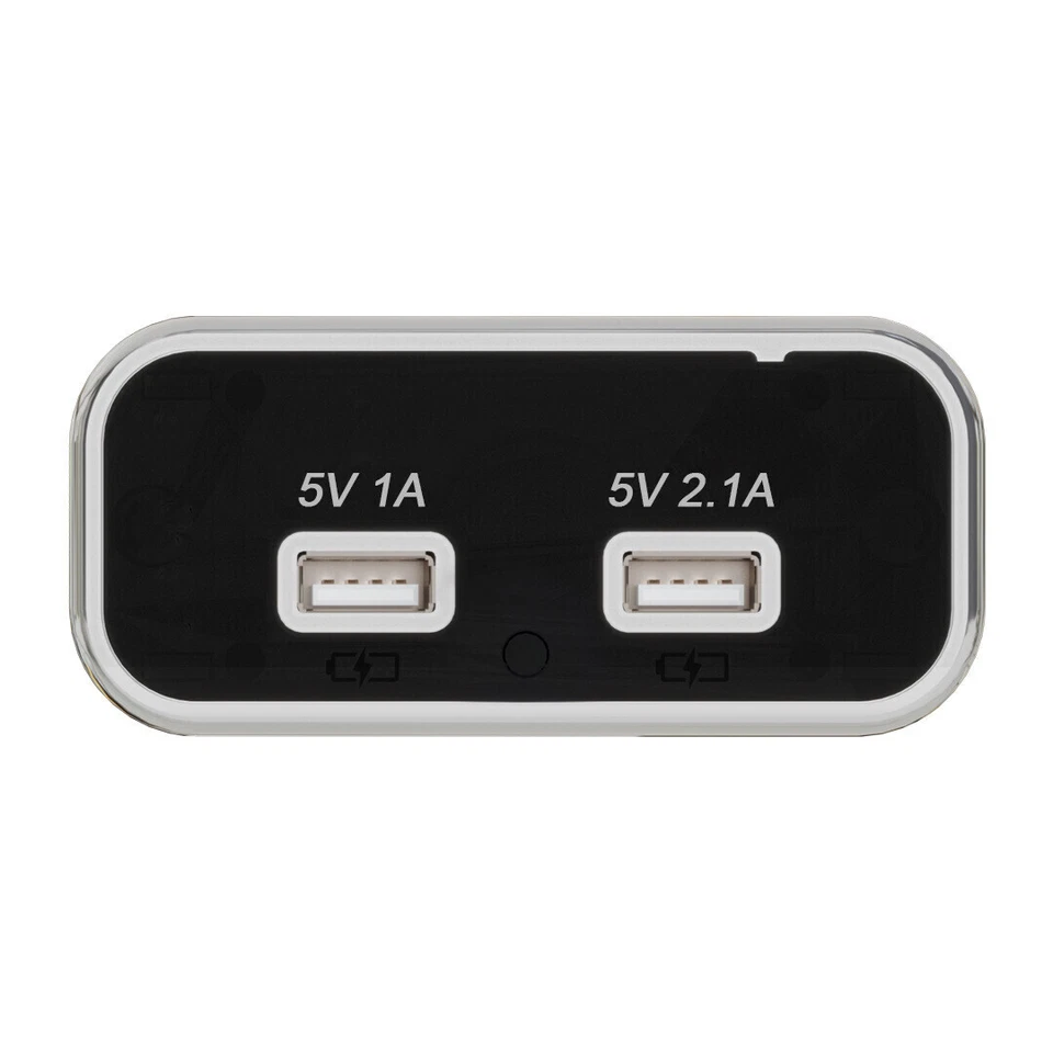 12V Auto Dual USB Typ C Ladegerät Buchse Licht Einbau Steckdose für Wohnwage KFZ - Bild 4 von 4