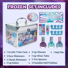 Estuche Set Kit De Maquillaje Lavable Para Ni as De Frozen Makeup Set For Girls