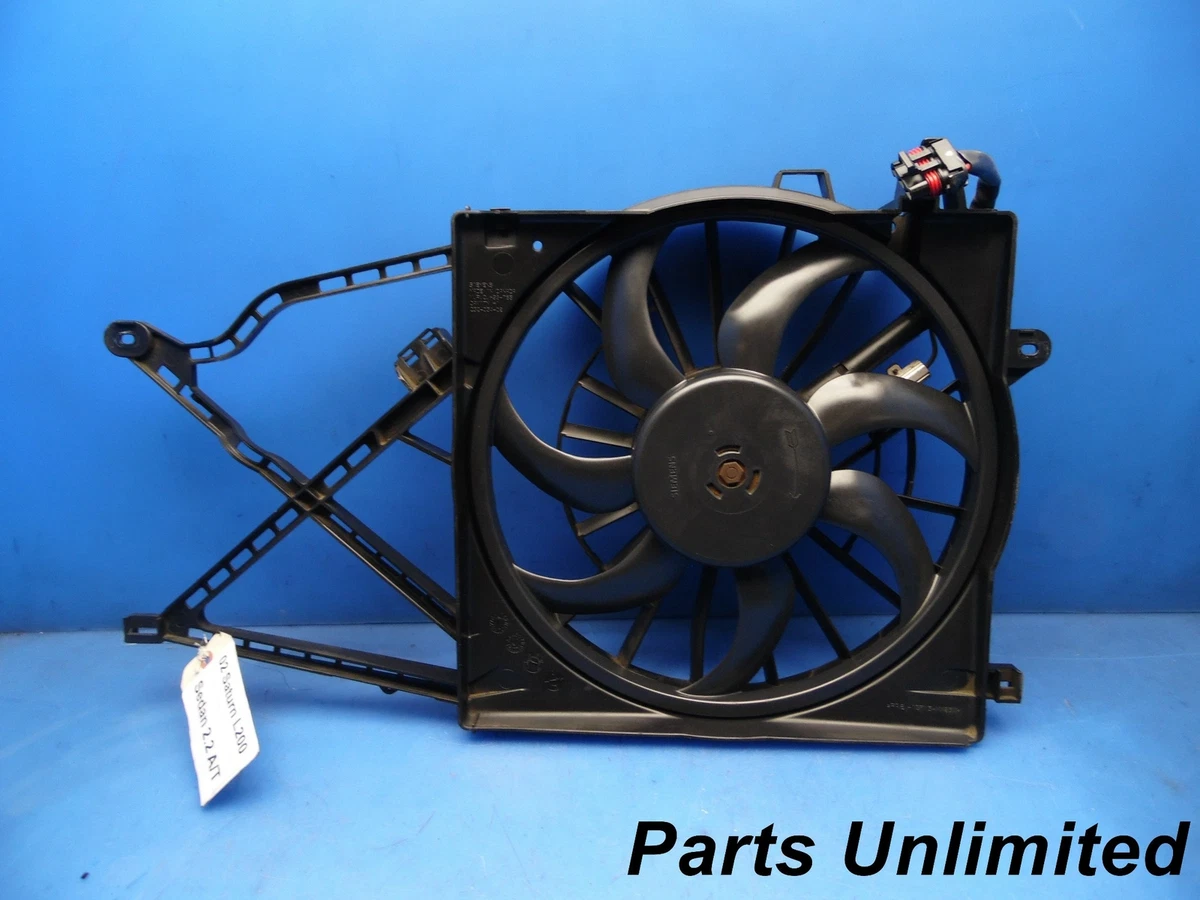 01-05 Saturn L Series L200 OEM radiator cooling fan motor assembly  