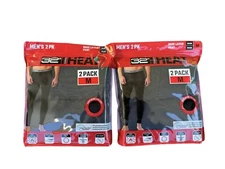 32 DEGREES Men's Heat Base Layer Pant Hunting Outdoor Ski  Black Size M Lot Of 2