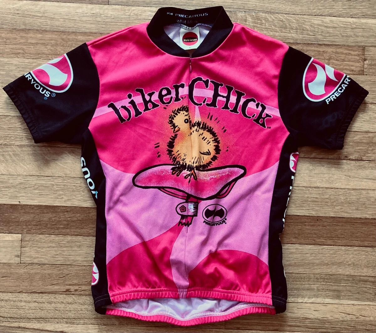Biker chick cycling jersey cheap