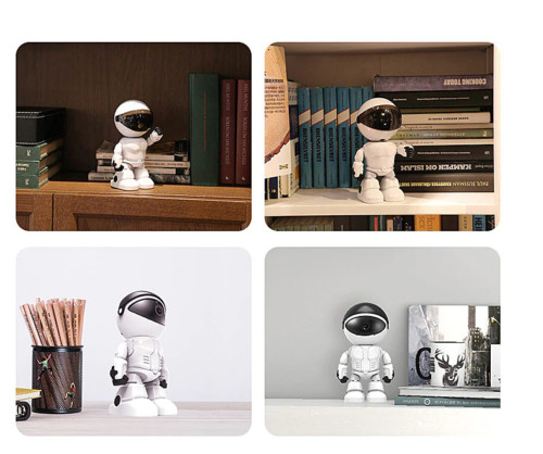Sistema Sicurezza Domestica WiFi: Telecamera Robot IP HD Senza Fili - 3