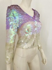 MOSCHINO Short Cardigan Jacket Vest Size S-IT...