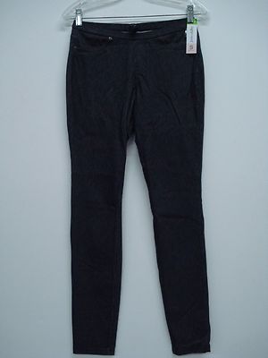 NWT Women's June Daisy Pinstripe Denim Leggings Size Small Railroad #154D 