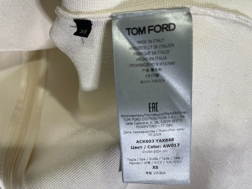 Tom ford SHORT TULIP SKIRT DRESS WITH MOCK NECK OFF White - XS - Retail $3290 - Picture 3 of 7