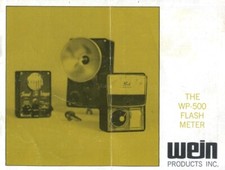 Wein WP-500 Flash Meter Instruction Manual Original