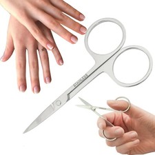 Small Professional Stainless Steel Nail Cuticle Toe/Fingernail Straight Scissors