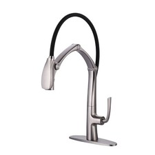 Single Handle Pull-Out Sprayer Kitchen Faucet With Magnetic Docking Spray Head