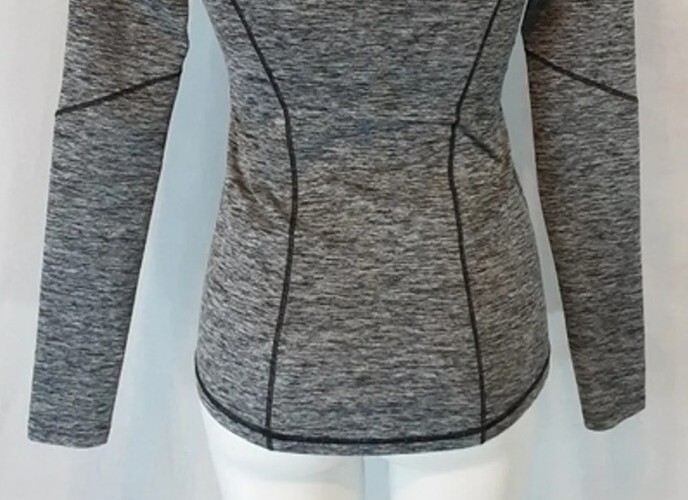 Reebok Quarter Zip Pullover Jacket Small Black Gr… - image 7