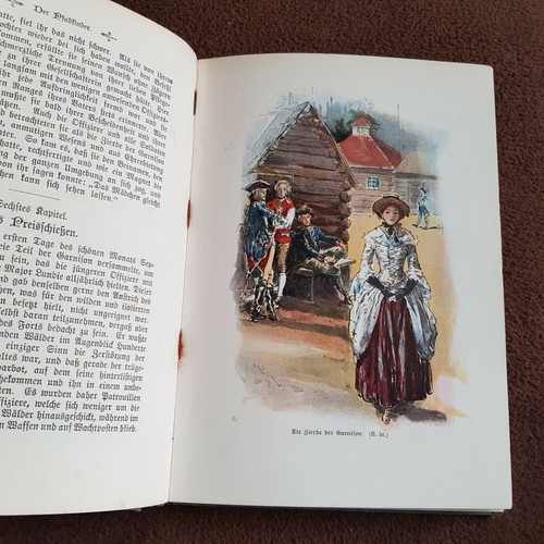 1903 Farbtafeln: Cooper, Der Pfadfinder am Binnensee, Stroefer 1253 - Bild 6 von 10