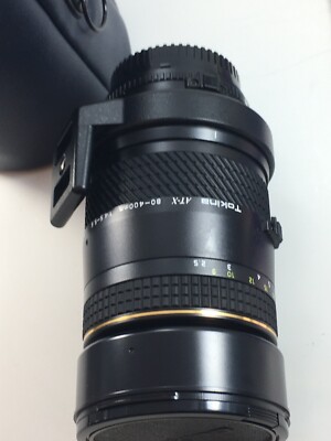 Tokina AT-X AF 80-400mm / f 4.5-5.6D Apo Lens For Nikon w/Case And