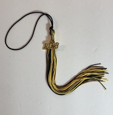 Black Gold Graduation Tassel With Gold Date Drop 2023 NEW