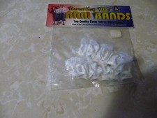 ROARING TWENTIES ARMBANDS WHITE WITH LACE