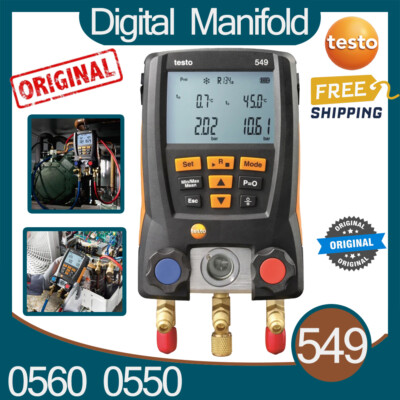 549 Entry-level Digital manifold sturdy and practical IP42 Black 2xplug-in (NTC)