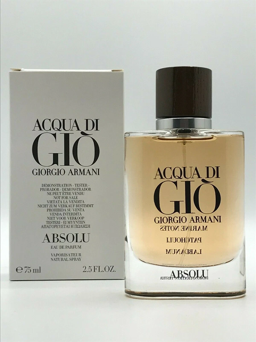 Acqua Di Gio Absolu By Giorgio Armani 2.5 oz 75 ml Box As Shown eBay