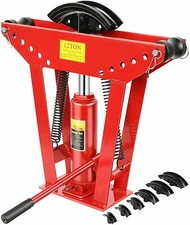 12 Ton Pipe Bender Manual Hydraulic Piping Bending 1/2 In Tube Exhaust Tools