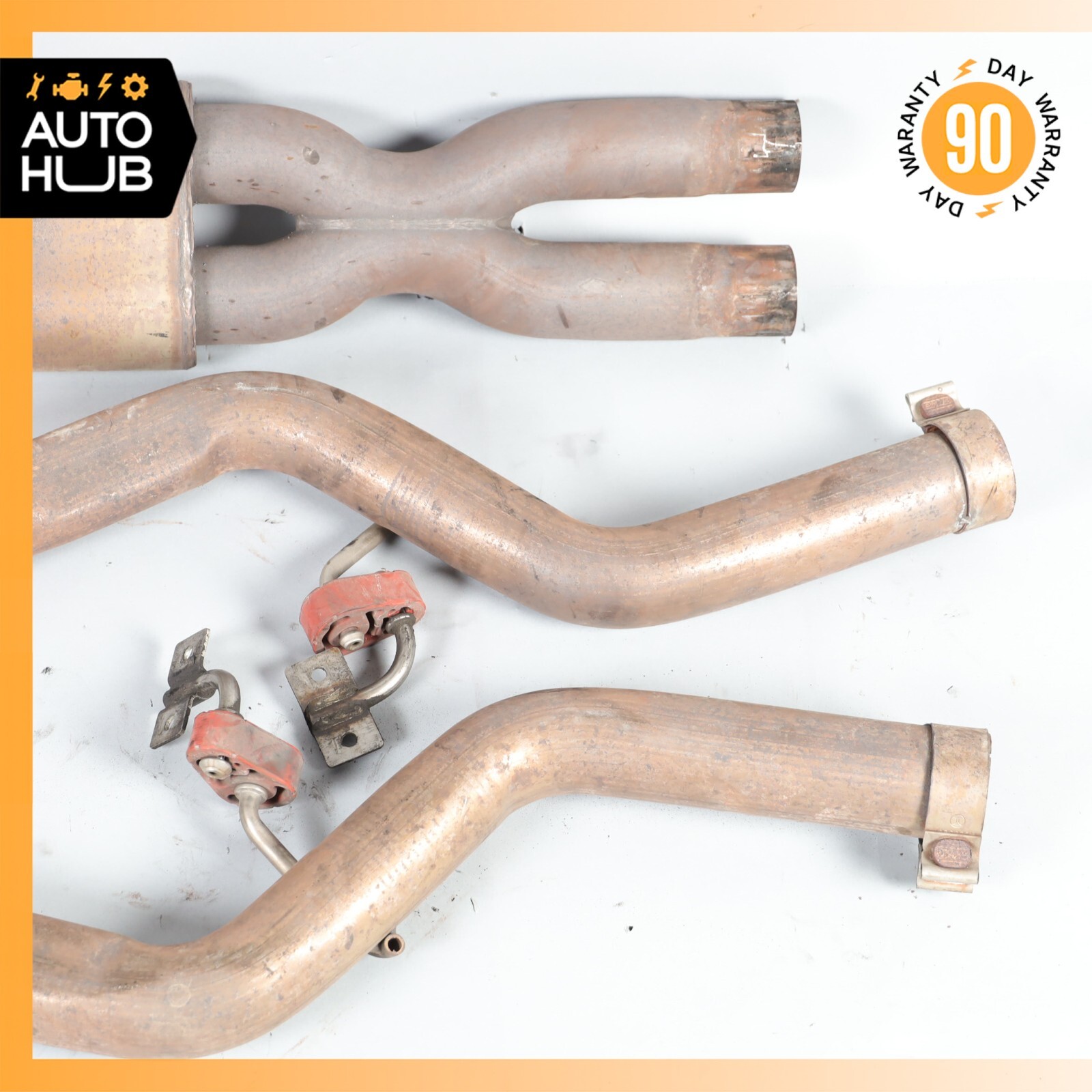 Maserati GranTurismo M145 Exhaust Pipes Left & Right Side Resonator Set OEM 88k