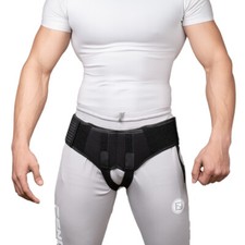 Certified Inguinal Hernia Brace Pressure Truss Groin Guard Double Support Belt