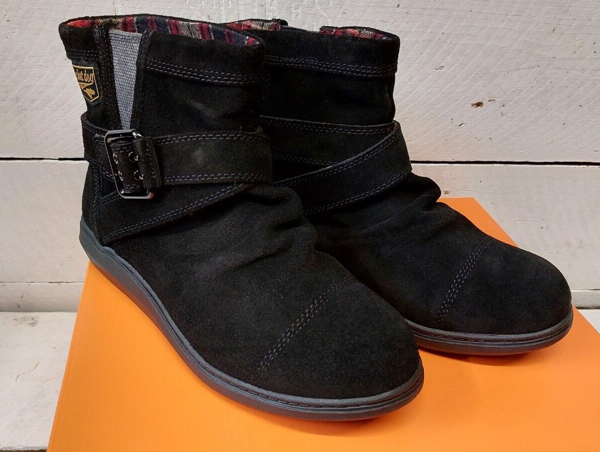 Ladies Rocket Dog Black Mint Suede Ankle Boots Picture 2 of 4