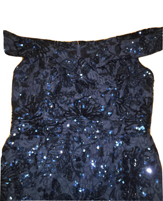 calvin klein blue sequin dress Caprina Sequin Mini Dress