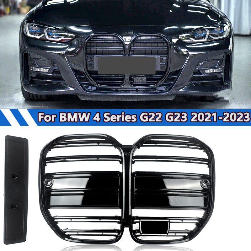 For 2021-2023 BMW 4 Series G22 G23 430i Gloss Black Front Bumper