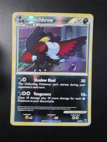 HONCHKROW REVERSE HOLO POKEMON KARTE 16/90 UNERSCHROCKEN NIE GESPIELT NM- - Bild 1 von 2