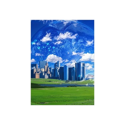 Frutiger Aero, Frutiger Eco Y2K Aesthetic 18'' x 24'' Foam Board Poster