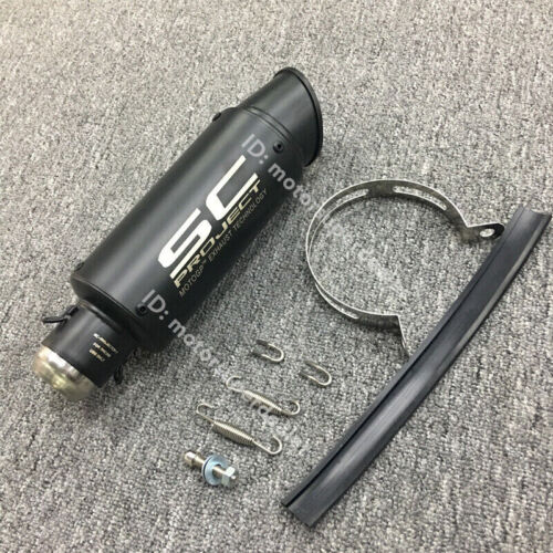 For Kawasaki Z900 2017-2022 Full System Exhaust Tips Black Tail Front Link Pipe - Picture 3 of 11